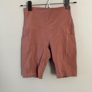 Lululemon align high rise shorts with pockets 8”